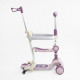 Дитячий триколісний Самокат 5в1 "Skyper" (GH-31692) світло, укр. озвучування та підсвічування платформи,с ДОП. КОЛЕСАМИ, захисний бампер