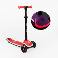 Дитячий триколісний Самокат "Kick`n`roll" (X2-78915) колеса PU 125х35мм зі світлом, підсвічування платформи, кермо складне