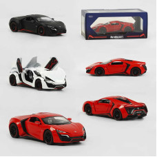 Машинка GT - 07670 (24/2) "Авто Експерт", 3 кольори, металопластик, 1:24, звук, світло, інерція, рухомі елементи, у коробці