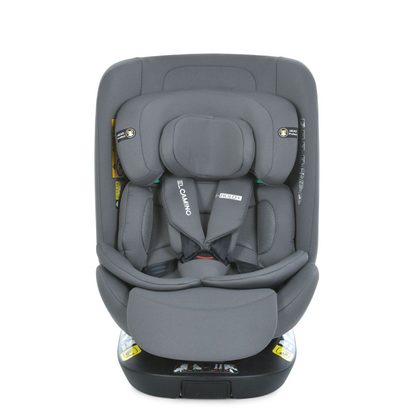 Дитяче Автокрісло EL CAMINO  i-HOLD+ (ME 1189 Shadow Gray) поворотне, група 0+I, II, III