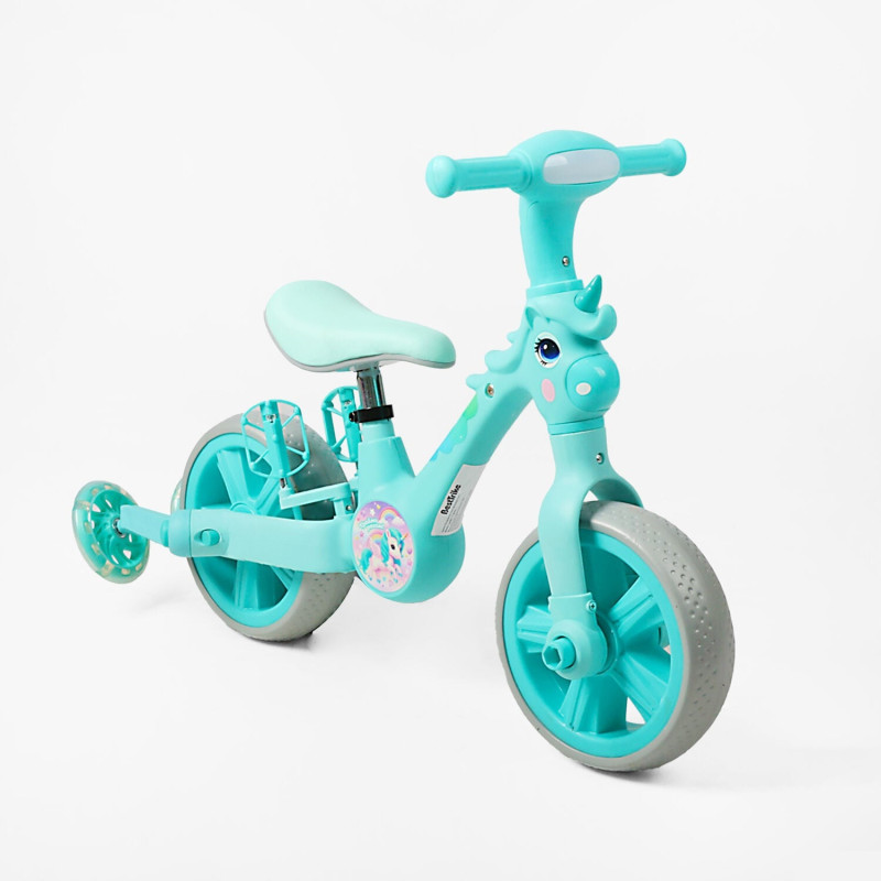Дитячий Велосипед-трансформер Best Trike (JM-0819-2) музика, підсвічування, знімні педалі та допоміжні бічні колеса