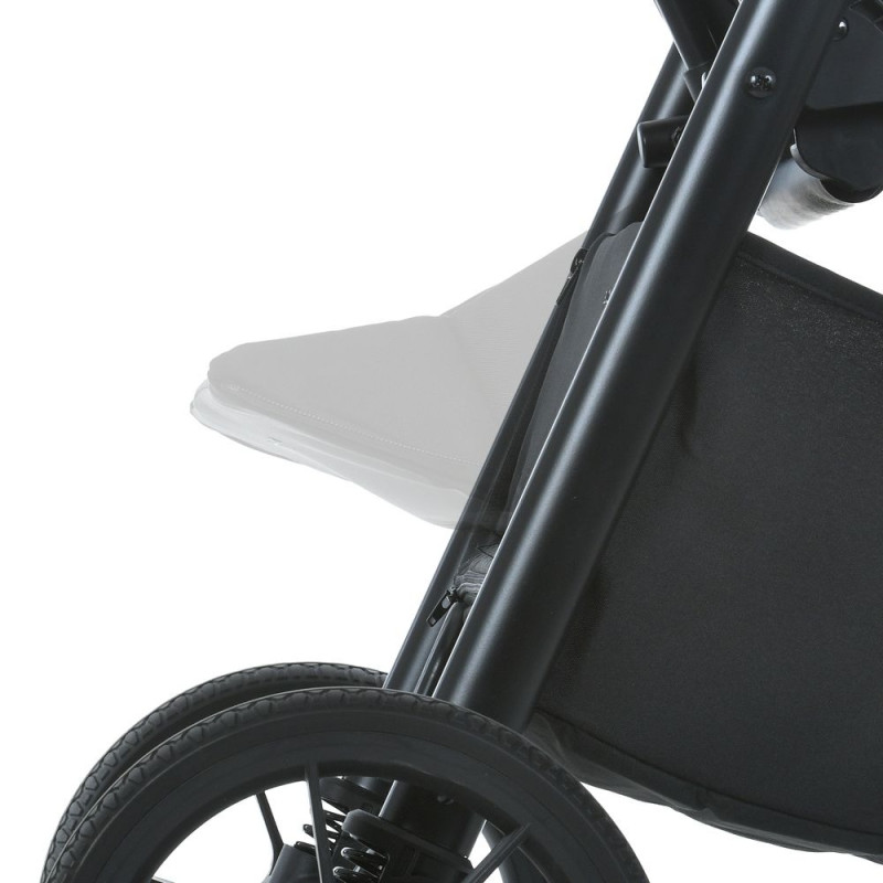Коляска дитяча EL CAMINO MALTA (ME 1182 Black Onyx) москітна сітка, дощовик, підстак., чохол