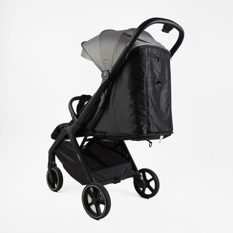 Дитяча прогулянкова Коляска JOY "Willow" (WL-65510) темно-сіра, футкавер, підсклянник, телескопічна ручка