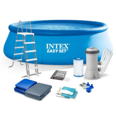 Басейн Intex 457 х 122 см, 3785 л/год, сходи, тент, підстилка (26168)