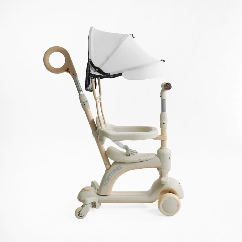 Дитячий триколісний самокат 5в1 "Skyper" (BG-60215) укр. озвучка, світло, дод. колеса