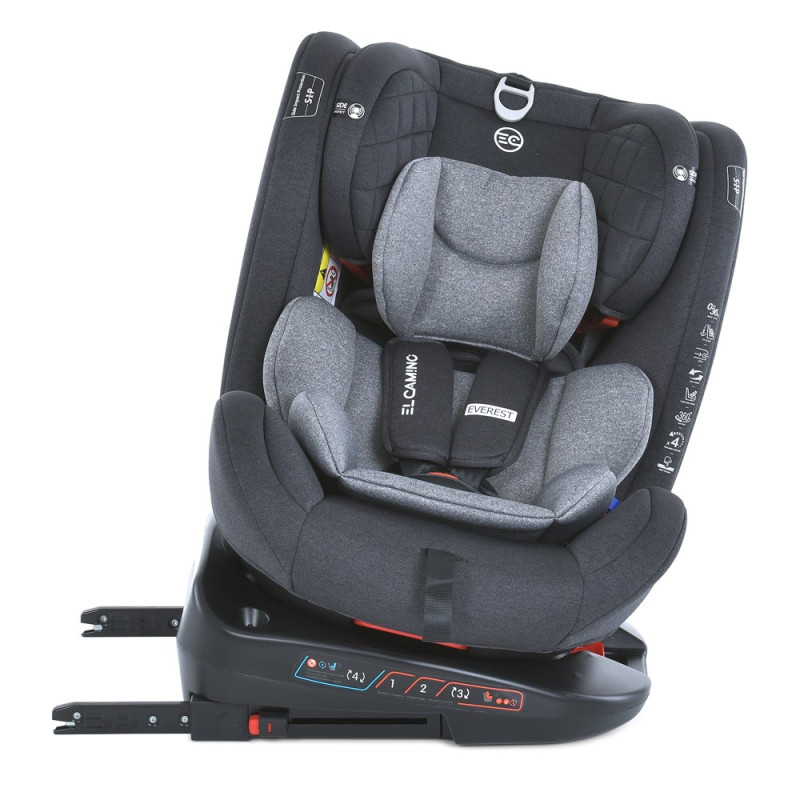 Автокрісло дитяче El Camino EVEREST (ME 1114 Light Gray)