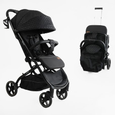 Дитяча прогулянкова Коляска "JOY" Elegans (A-50463) чорний, футкавер, підсклянник, телескопічна ручка