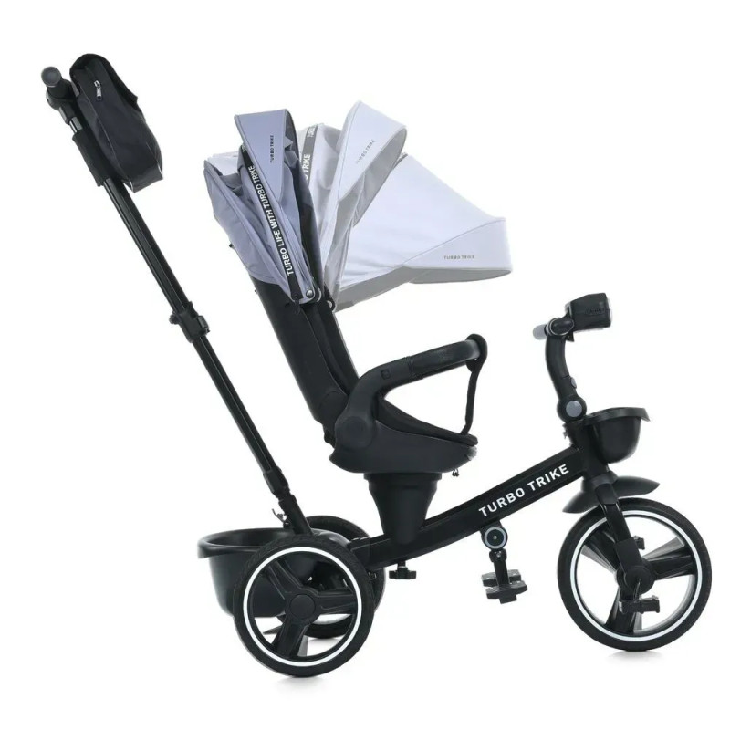 Дитячий триколісний Велосипед TURBOTRIKE (MT 1002-1 Smart Grey) поворотне сидіння