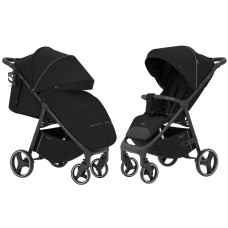 Дитяча коляска прогулянкова CARRELLO Bravo (CRL-8512 Pure Black) складна