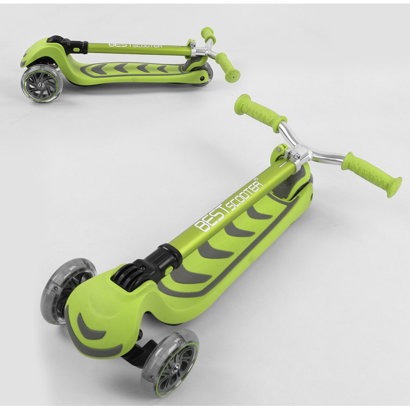 Самокат триколісний Best Scooter (Y-00436) Салатовий