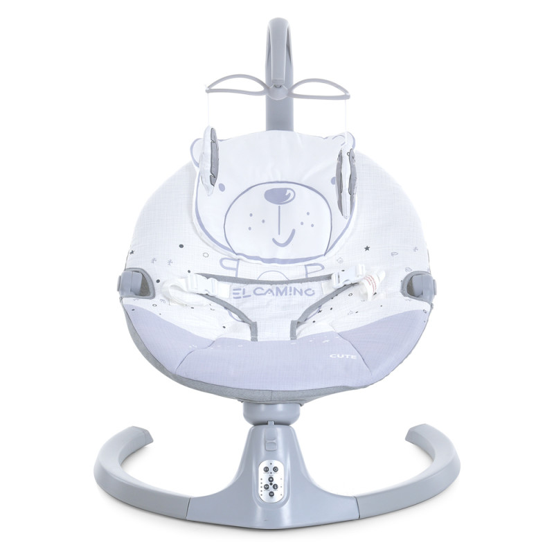 Дитячий Заколисуючий центр EL CAMINO CUTE (ME 1116 Gray) пульт, таймер, 12 мелодій, Bluetooth
