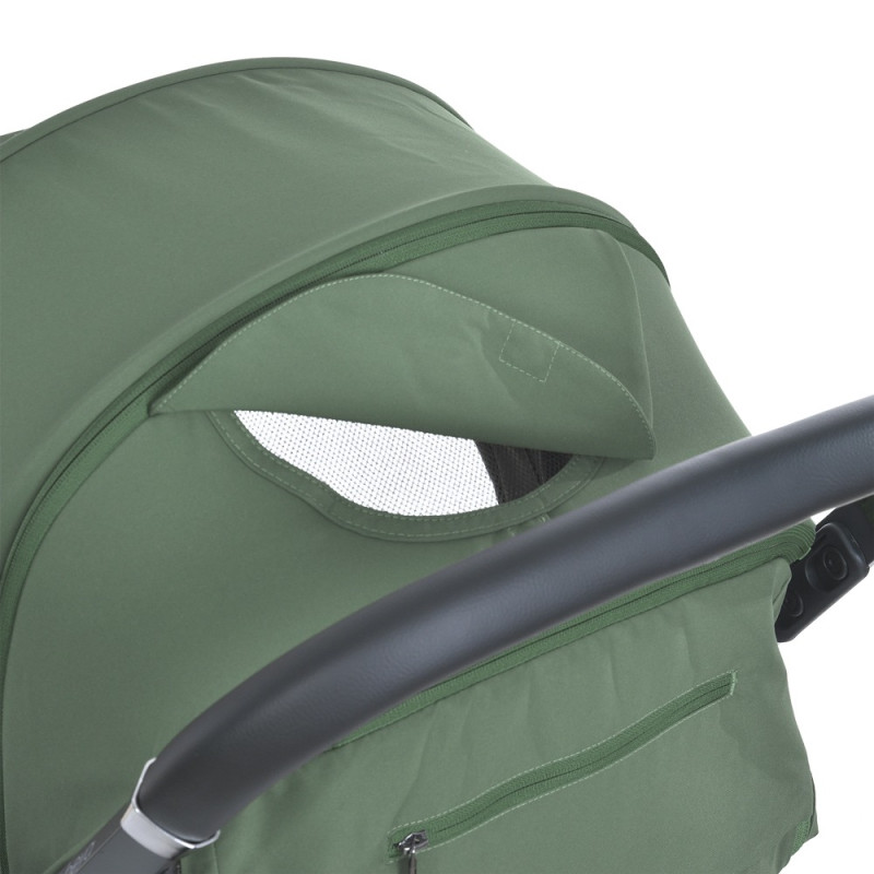 Дитяча прогулянкова Коляска EL CAMINO BEYA (ME 1127-B Khaki Green) з чохлом на ніжки