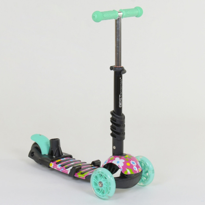 Самокат триколісний Best Scooter 5в1 (43702) PU колеса зі світлом