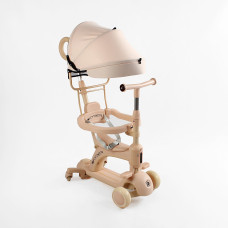 Дитячий триколісний Самокат 5в1 "Skyper" (LF-03692) колеса PU 125х35мм зі світлом, озвучування та підсвічування платформи, з ДОП. КОЛІСАМИ, захисний бампер