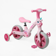 Дитячий Велосипед-трансформер Best Trike (JM-1071-9) музика, підсвічування, знімні педалі та допоміжні бічні колеса