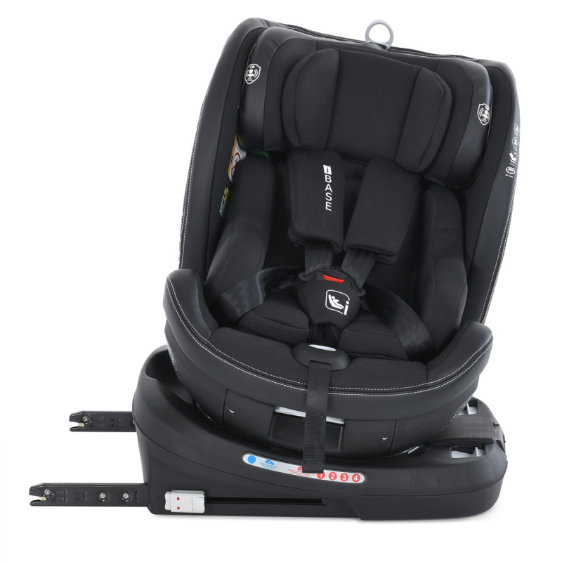 Дитяче автокрісло EL CAMINO i-BASE (ME 1109 Jet Black)