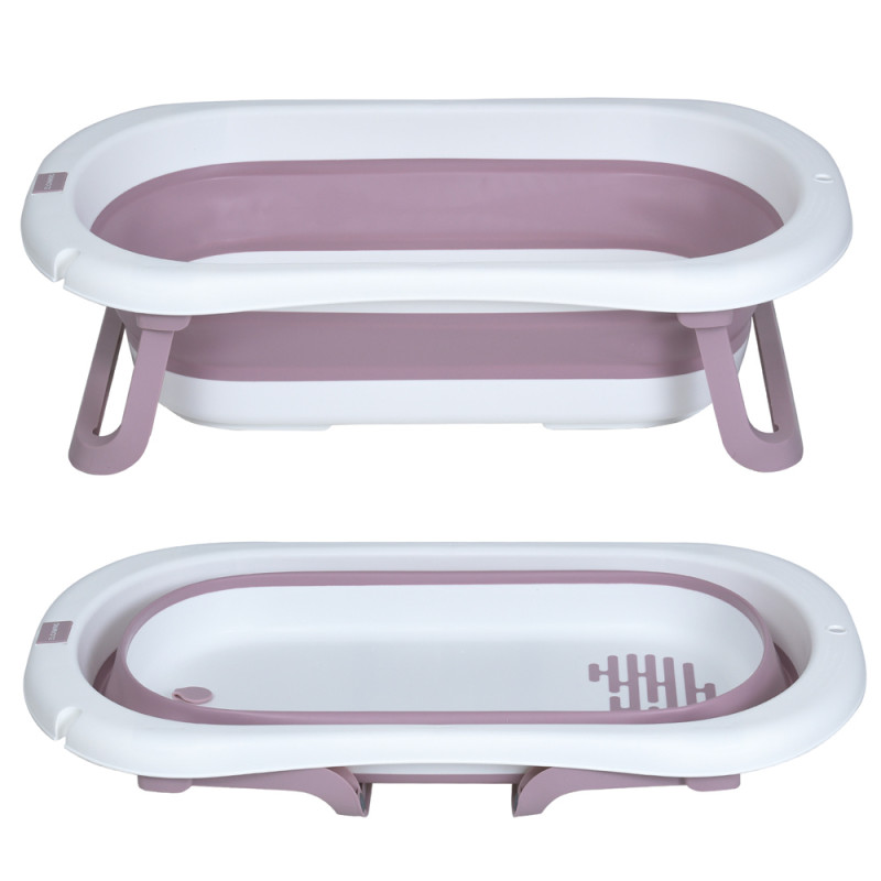 Дитяча Ванночка (ME 1151 PLUS Lilac) з термометром, силікон, складана