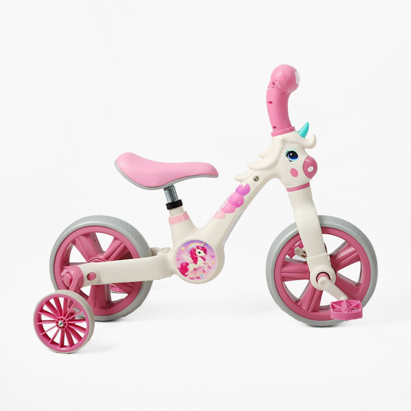 Дитячий Велосипед-трансформер Best Trike (JM-0410-4) музика, підсвічування, знімні педалі та допоміжні бічні колеса