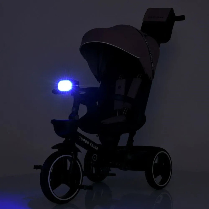Дитячий триколісний Велосипед TURBOTRIKE (MT 1002-1 Smart Grey) поворотне сидіння