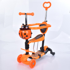 Самокат триколісний iTrike MAXI 5в1 (JR 3-101-OR) оранжевий.