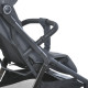 Дитяча прогулянкова Коляска EL CAMINO BEYA (ME 1127-B Midnight Gray) з чохлом на ніжки