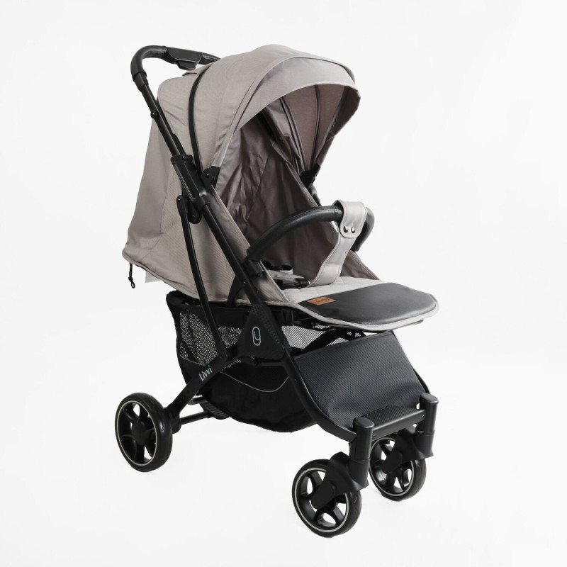 Дитяча прогулянкова Коляска JOY "Livvi" (LV-09257) сіра, футкавер, підсклянник, телескопічна ручка