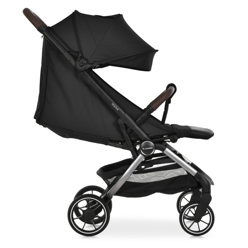 Дитяча прогулянкова Коляска El Camino ROOVE (ME 1230 Black) чохол на ніжки