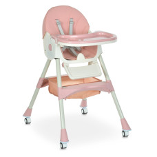 Стільчик для годування Kidoro (M 6302 Pink) складний