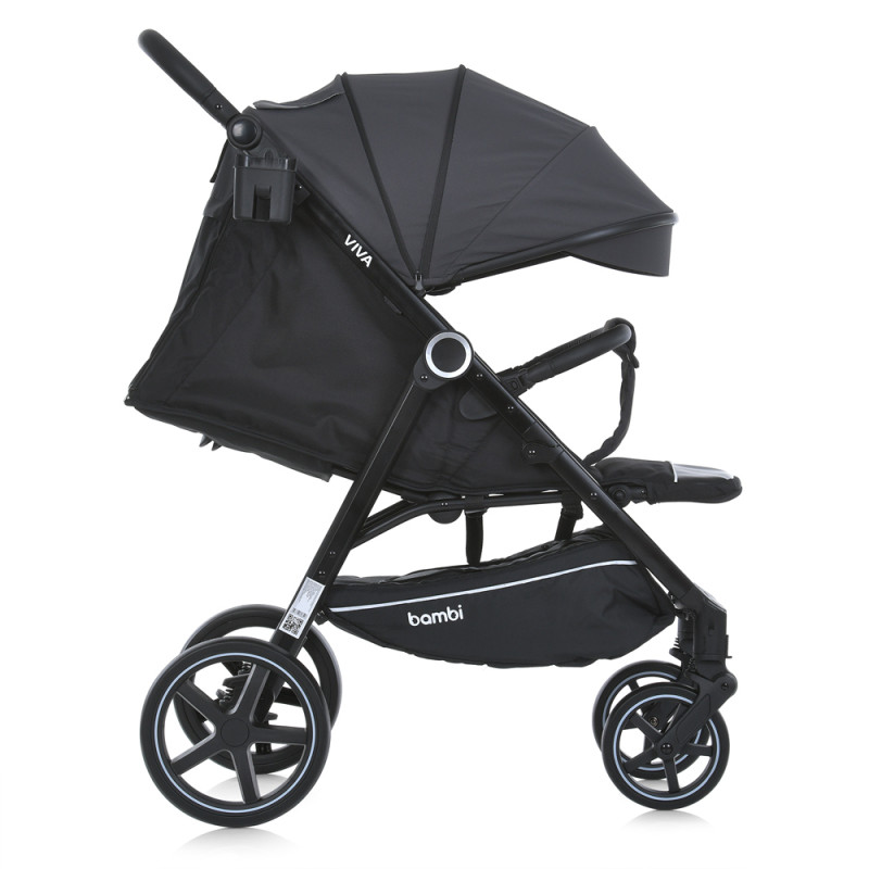 Коляска дитяча BAMBI (M 5723 VIVA Ash gray) сірий