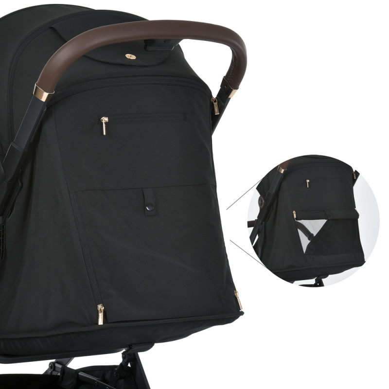 Дитяча коляска EL CAMINO BEYA (ME 1127-G Black)