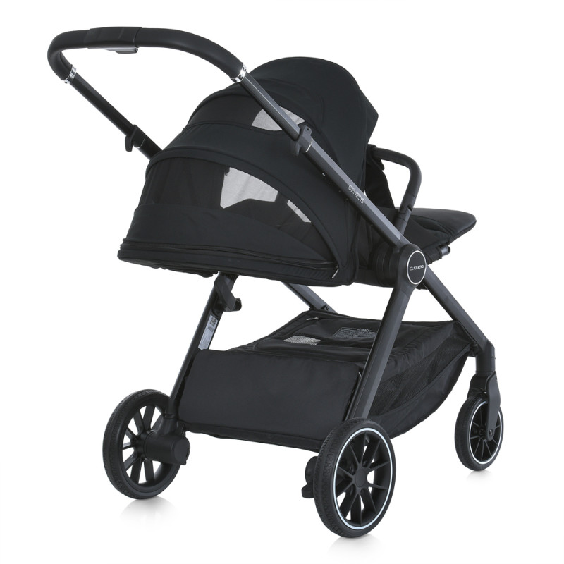 Коляска дитяча EL CAMINO GENESIS 2в1 (ME 1126 Jet Black) чорний