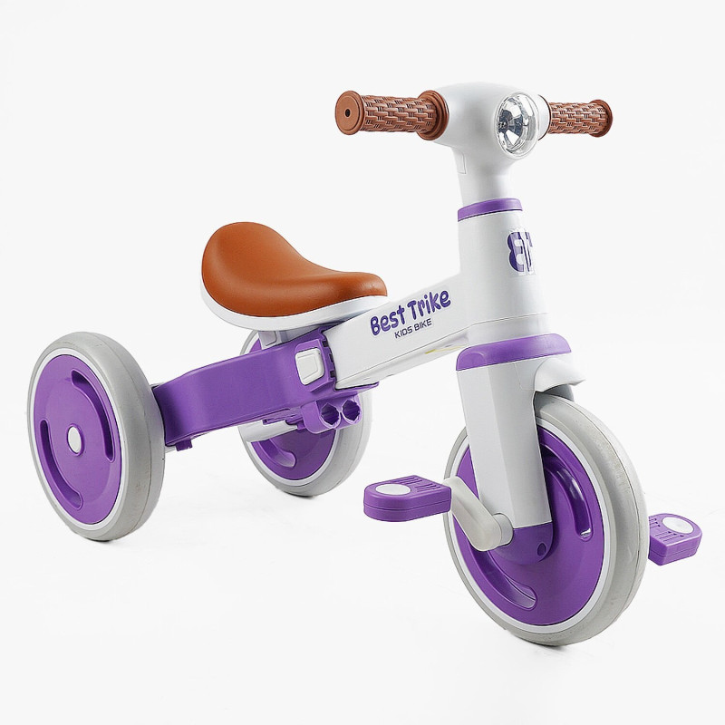 Дитячий триколісний Велосипед-велобіг Best Trike (LB-10571) фара, регульоване сидіння