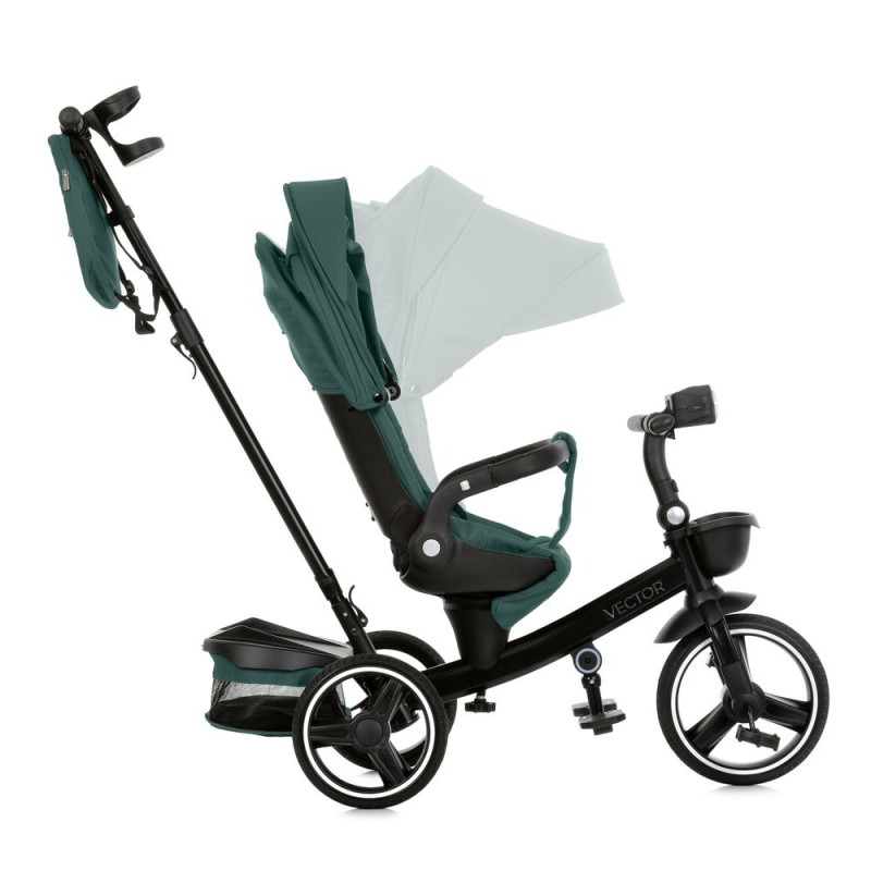 Дитячий триколісний Велосипед EL CAMINO VECTOR (ME 1162-1 Jade Green) поворотне сидіння