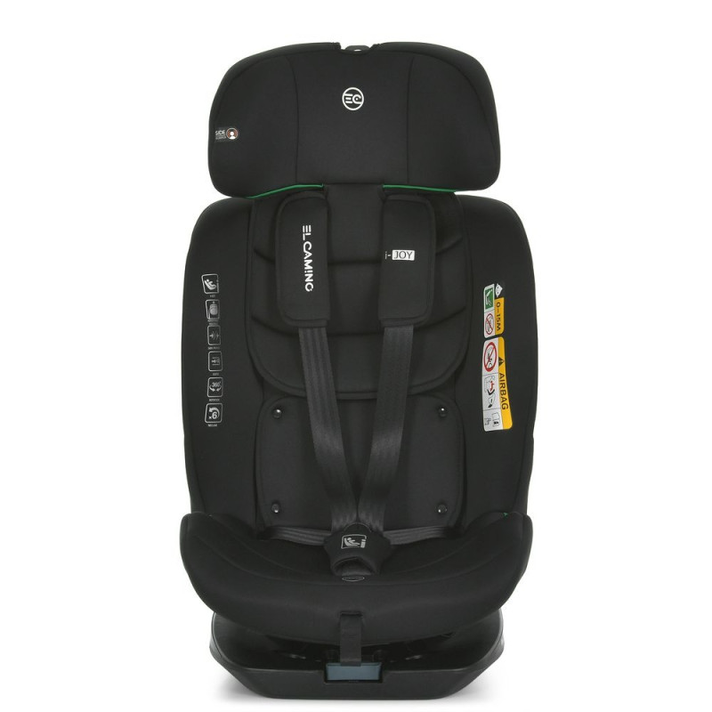 Дитяче Автокрісло El Camino i-JOY (ME 1205 Black) від народження, isofix