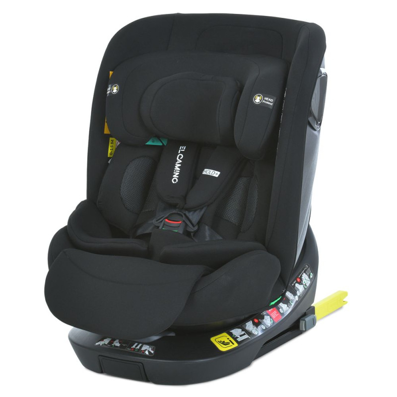 Дитяче Автокрісло EL CAMINO  i-HOLD+ (ME 1189 Black) поворотне, група 0+I, II, III