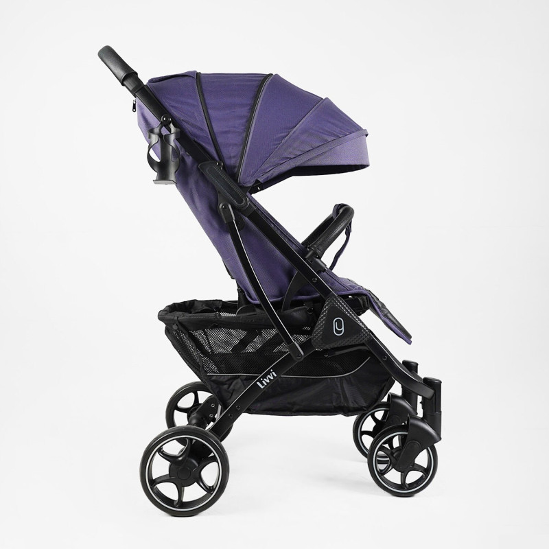 Дитяча прогулянкова Коляска JOY "Livvi" (LV-04270) синя, футкавер, підсклянник, телескопічна ручка