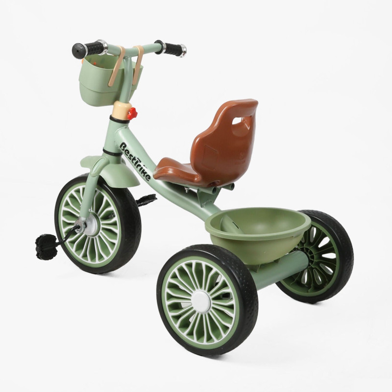 Дитячий триколісний велосипед Best Trike (BS-76752/BS-767-52) колеса EVA, сталева рама, кошик