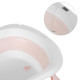 Дитяча Ванночка (ME 1151 PLUS Peony Pink) з термометром, силікон, складана