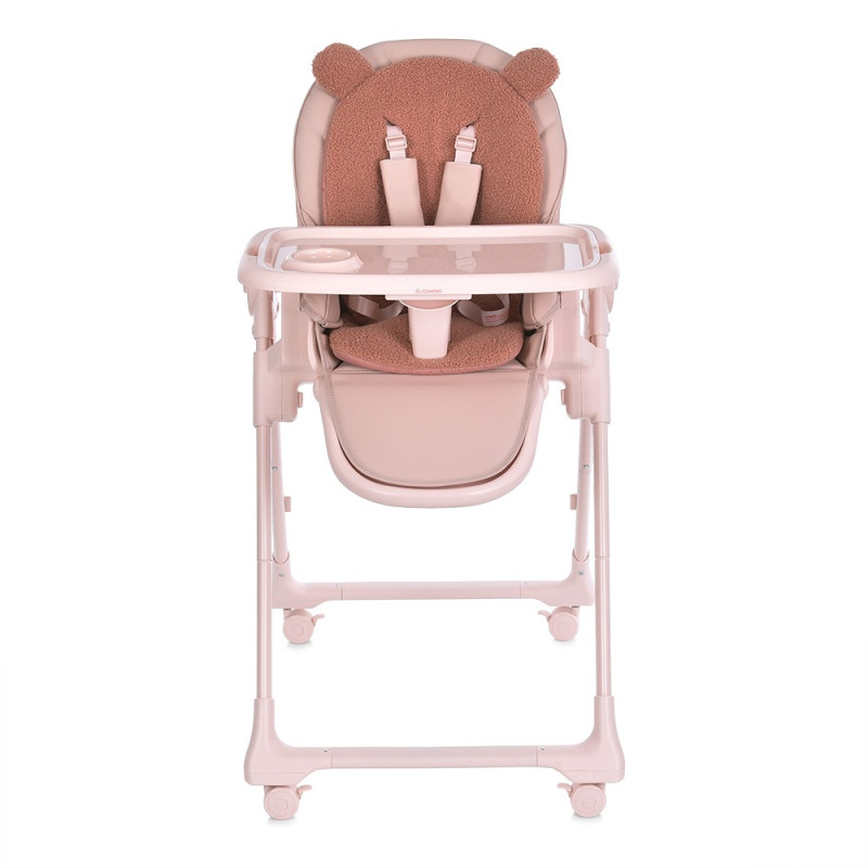 Дитячий Стільчик для годування EL CAMINO CRYSTAL (ME 1037 Bear Pink)