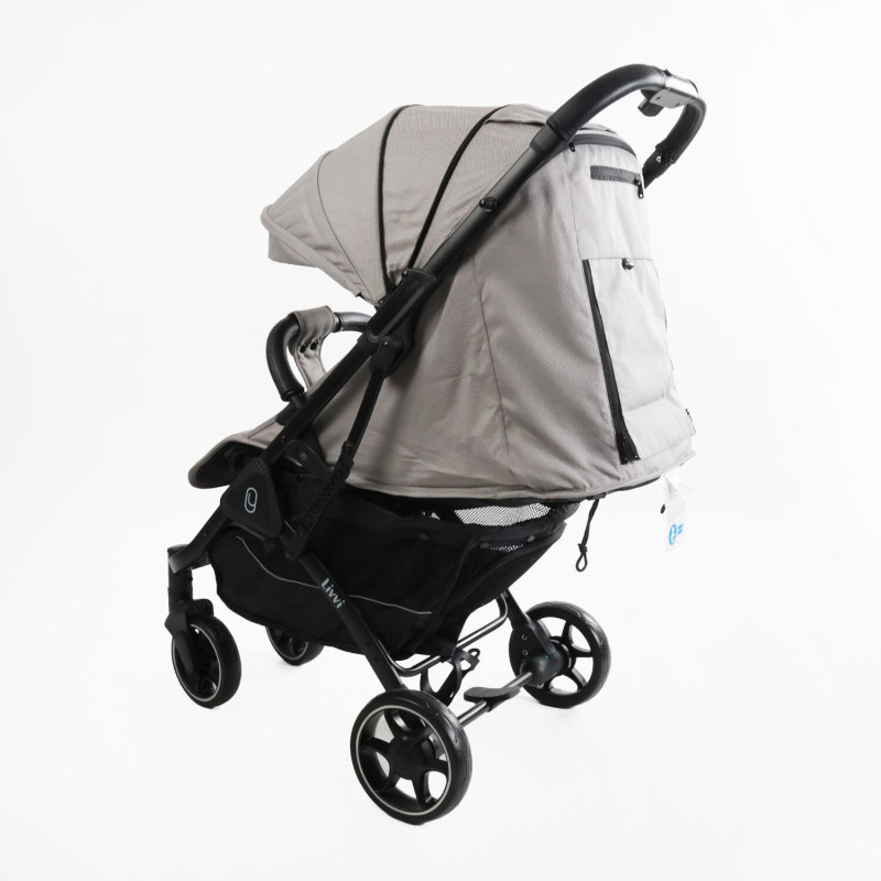 Дитяча прогулянкова Коляска JOY "Livvi" (LV-09257) сіра, футкавер, підсклянник, телескопічна ручка