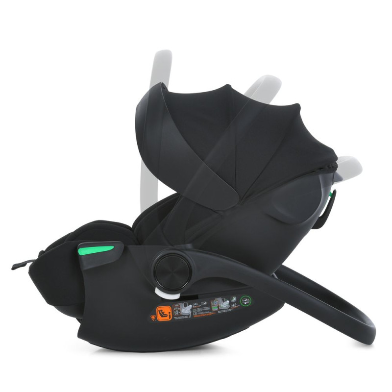 Дитяче Автокрісло El Camino i-Flow (ME 1198 Black) i-SIZE R129, група 0+, зростання дитини 40-87 см