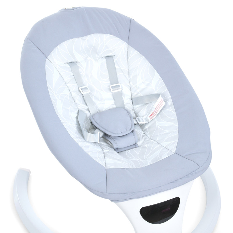 Дитячий Заколисуючий центр EL CAMINO SOUL (ME 1175 Light Gray) пульт, таймер, 12 мелодій, Bluetooth, APP