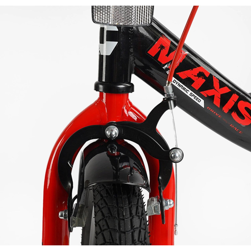 Велосипед 16" дюймів 2-х колісний "CORSO" MAXIS CL-16031 (1) ручне гальмо, дзвіночок, сидіння з ручкою, додаткові колеса, ЗІБРАНИЙ НА 75%, в коробці