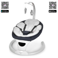 Дитячий Заколисуючий центр EL CAMINO SOUL (ME 1175 Medium Gray) пульт, таймер, 12 мелодій, Bluetooth, APP