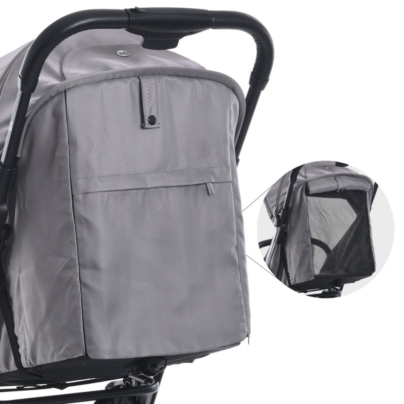 Коляска дитяча EL CAMINO LINK (ME 1129 Silver Striped)