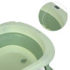 Дитяча Ванночка (ME 1151 PLUS Pale Green) з термометром, силікон, складана