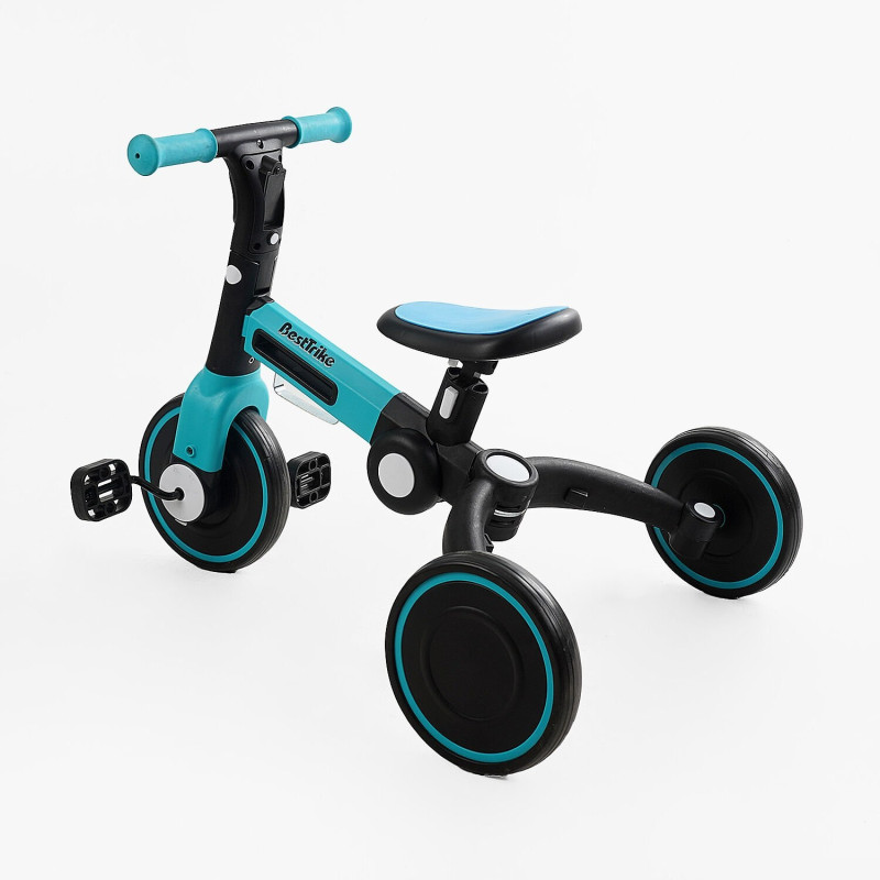 Дитячий триколісний Велосипед-велобіг "Best Trike" (BS-77552)  нейлонова рама, підсвічування