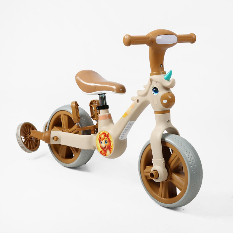 Дитячий Велосипед-трансформер Best Trike (JM-0102-8) музика, підсвічування, з’ємні педалі та допоміжні бокові колеса