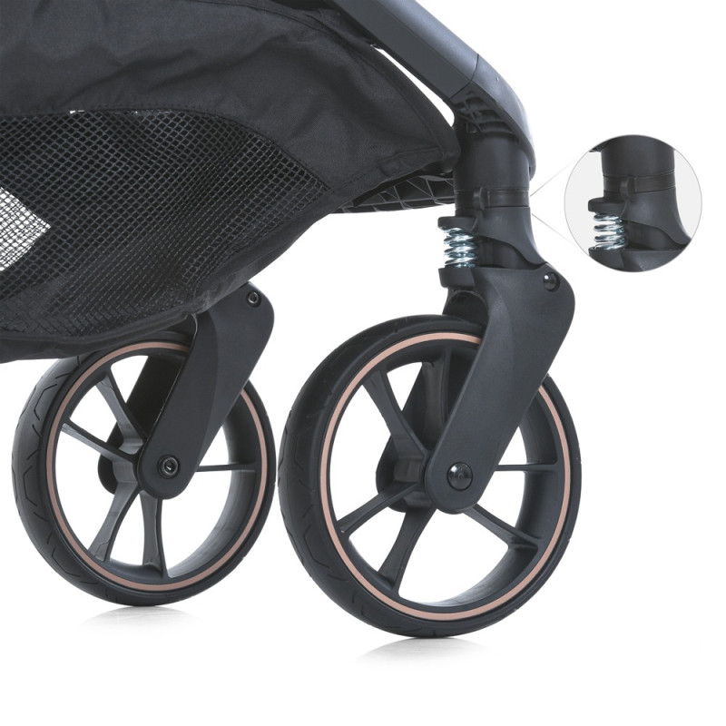 Дитяча коляска EL CAMINO BEYA (ME 1127-G Black Leo)