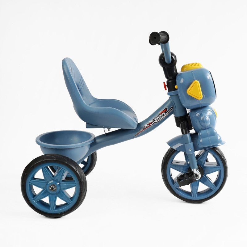 Дитячий триколісний Велосипед Best Trike (BS-40506) сталева рама, кошик, укр. озвучка